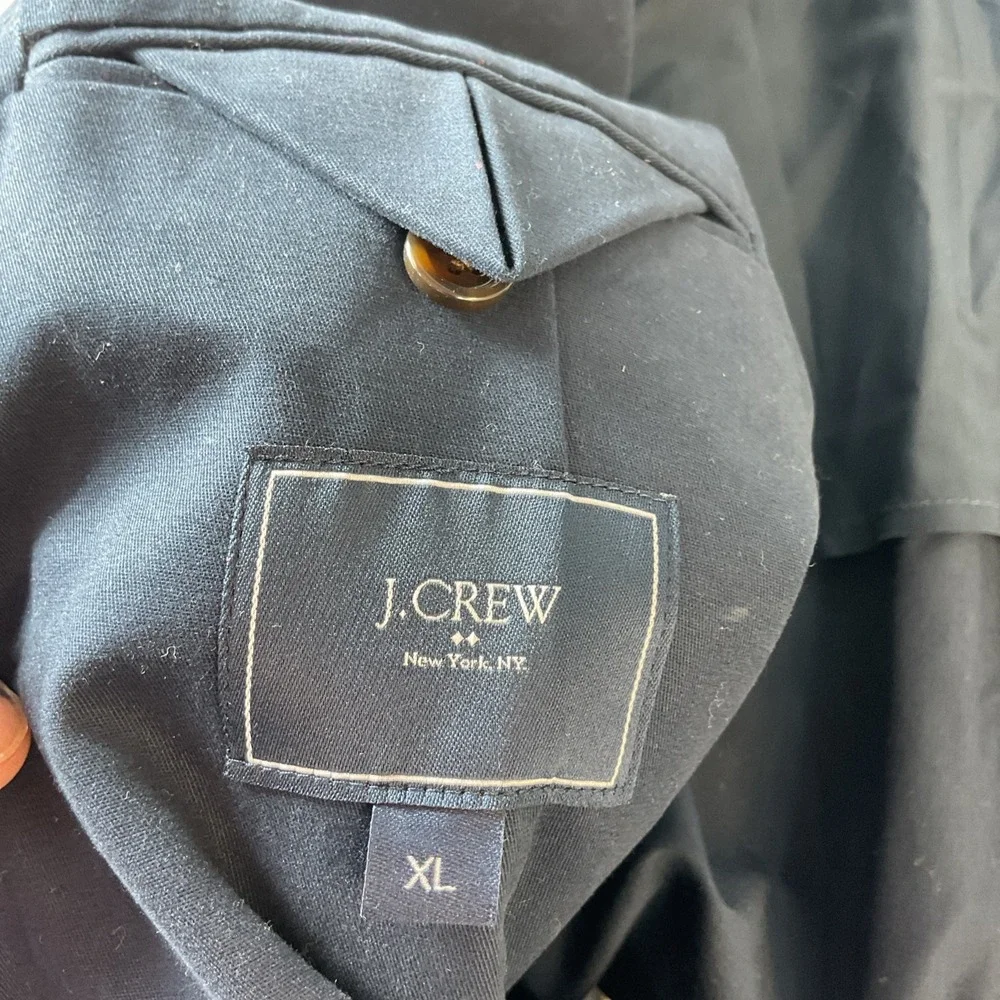 New J. Crew Cotton Blazer Sz XL 2 Button Casual Travel Classic‎ Preppy Soft
